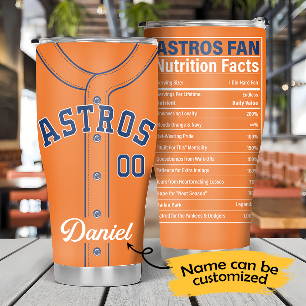 Nutrition Facts Stainless Steel Tumbler - HTAT