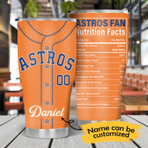 Nutrition Facts Stainless Steel Tumbler - HTAT