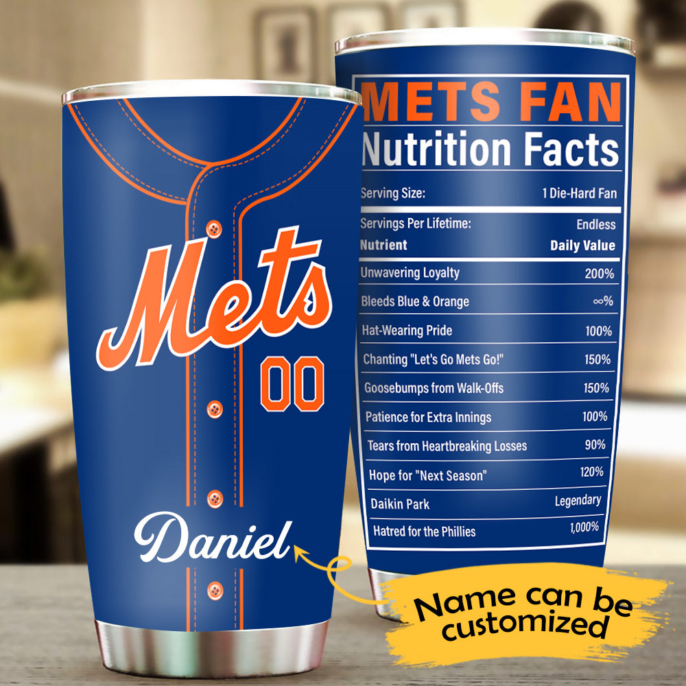 Nutrition Facts Stainless Steel Tumbler - NYM