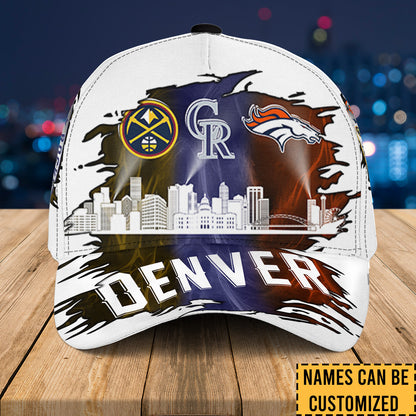 Denver Skyline Classic Cap - Customized Classic Cap