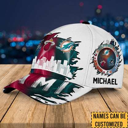 Miami Skyline Classic Cap - Customized Classic Cap