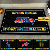 It's OK To Be Different - Customized Doormat - Anti Slip Indoor Doormat