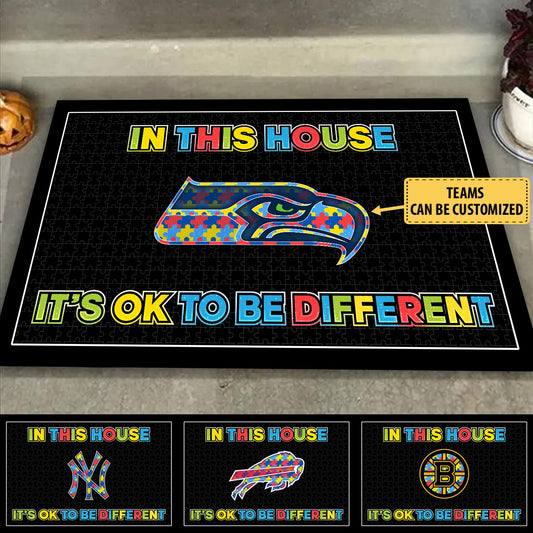 It's OK To Be Different - Customized Doormat - Anti Slip Indoor Doormat