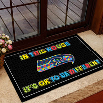 It's OK To Be Different - Customized Doormat - Anti Slip Indoor Doormat