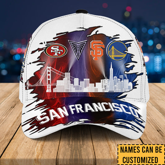 San Francisco Skyline Classic Cap - Customized Classic Cap - ver 2