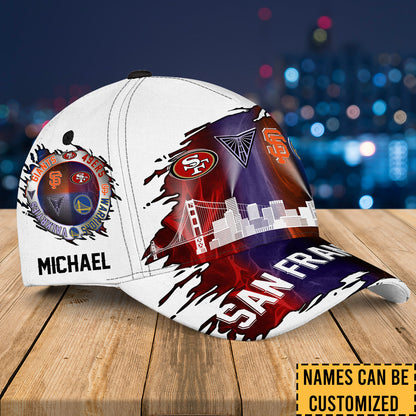 San Francisco Skyline Classic Cap - Customized Classic Cap - ver 2