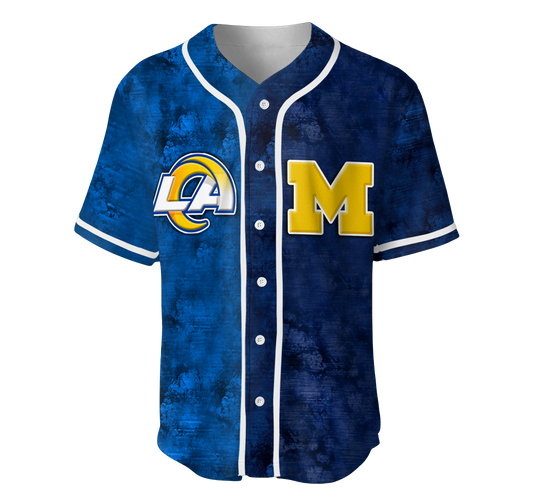 Personalized Two Teams Split Jersey- Customized Jersey - LAR MCGWVR