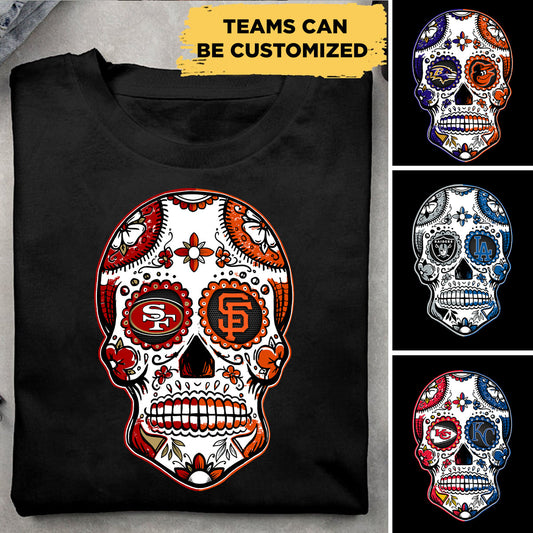 Day of the Dead Sugar Skull Shirt - Customized Shirt
