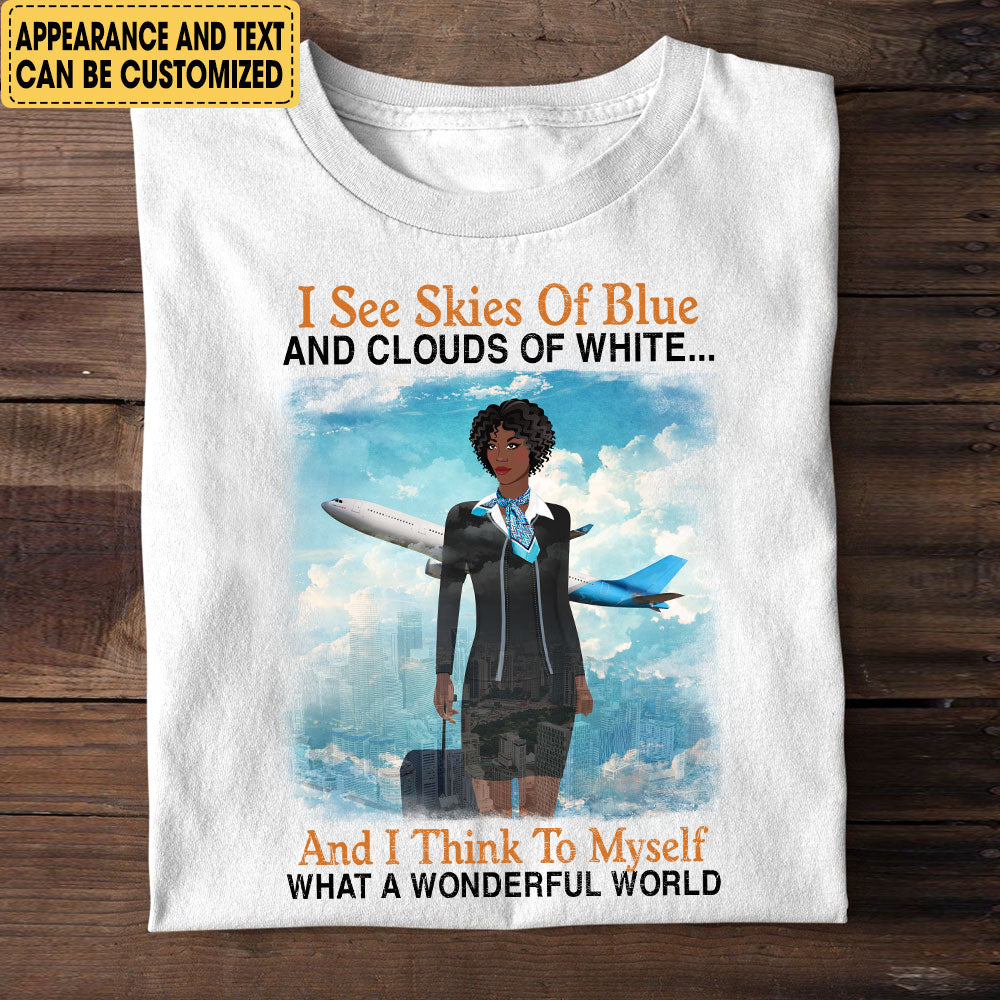 Personalized Flight Attendant Shirt