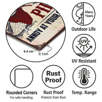 Personalized  Pilot Warning Metal Sign