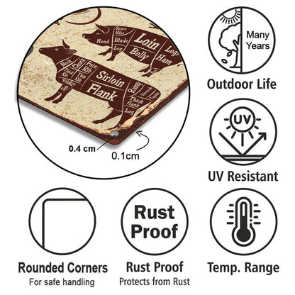 Personalized Smoke House Metal Sign