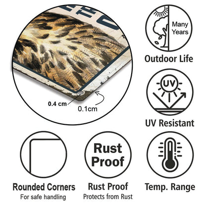 Personalized This House Is Protected By Highly Trained Owls Metal Sign