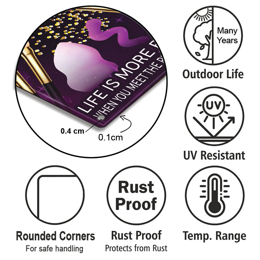 Personalized Beauty Salon Metal Sign