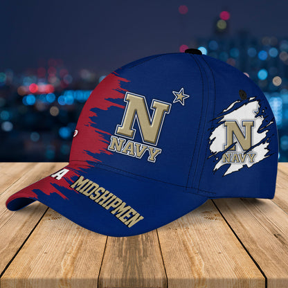 Two Teams Classic Cap - Customized Classic Cap ALBMCST NAVY
