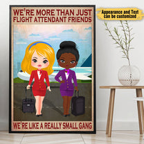 Personalized Flight Attendant Friends Poster & Canvas