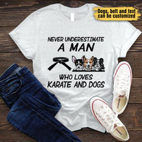 Love Karate And Dogs - Personalized Shirt