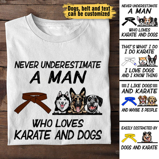Love Karate And Dogs - Personalized Shirt