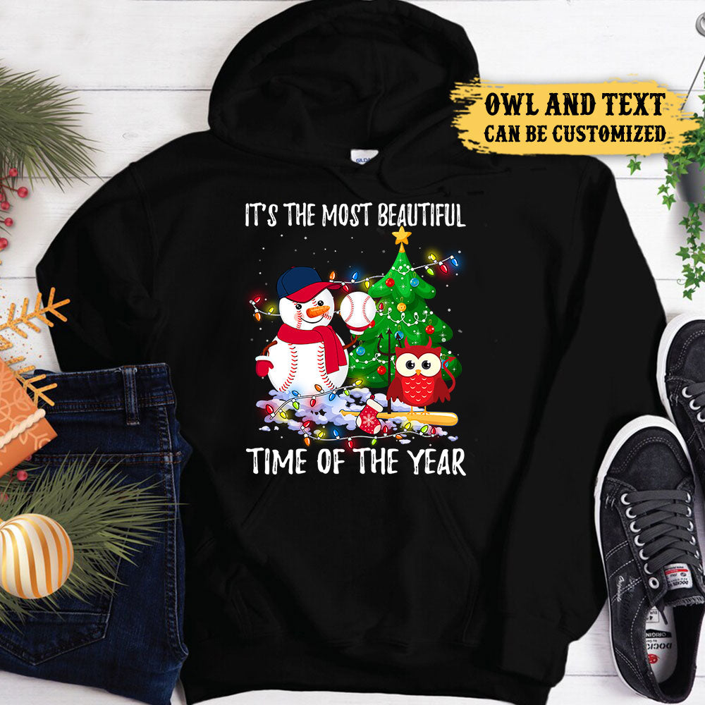 Personalized I Like Owls And Baseball Shirt