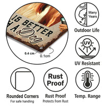 Personalized Dog Grooming Salon Life Is Better With A Dog Metal Sign
