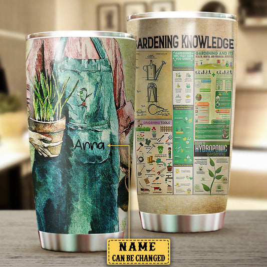 Personalized Gardening Knowledge Tumbler