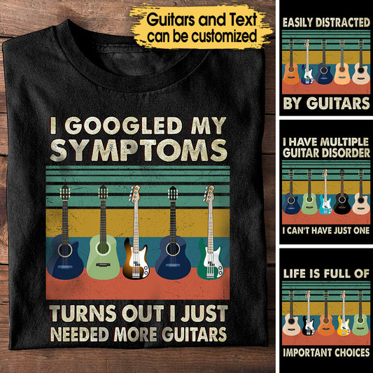 Easily Distracted By Guitars - Personalized Shirt
