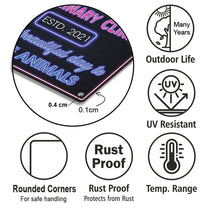 Personalized Veterinary Clinic It's A Beautiful Day To Save Animals Metal Sign