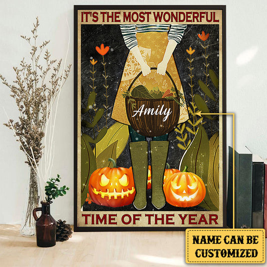 Personalized It's The Most Wonderful Time Of The Year Gardening Poster & Canvas