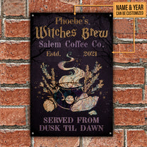 Personalized Witches Brew Classic Metal Sign