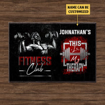 Personalized Fitness Club This Is My Therapy Poster
