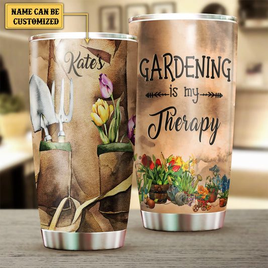 Personalized Gardening Is My Therapy Tumbler