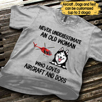 I Like Aircraft And Dogs - Personalized Shirt