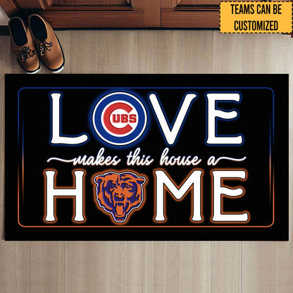 Love Makes This House A Home -  Customized Doormat - Anti Slip Indoor Doormat - CCGC CCGB
