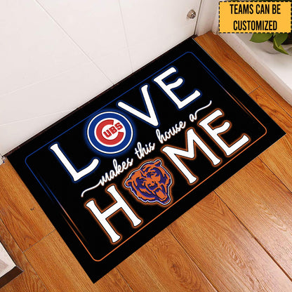 Love Makes This House A Home -  Customized Doormat - Anti Slip Indoor Doormat - CCGC CCGB