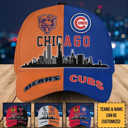 Chicago Skyline Classic Cap - Customized Classic Cap - 5T