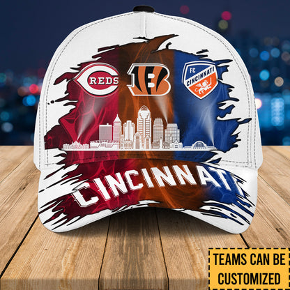 Cincinnati Skyline Classic Cap - Customized Team Classic Cap