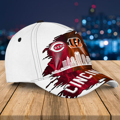 Cincinnati Skyline Classic Cap - Customized Team Classic Cap