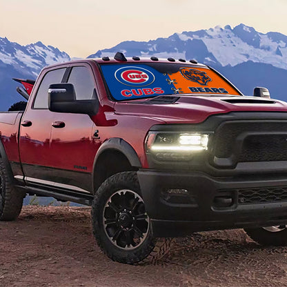 Two Teams Car Sunshade  - Customized Auto Sunshade