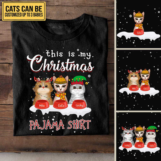This Is My Christmas Pajama Shirt - Personalized Shirt