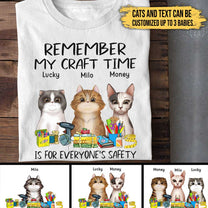 Personalized I Like Crafts And Cats Shirt