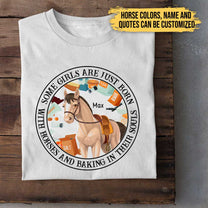 Love Horses And Baking - Personalized Shirt