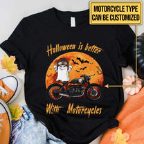 Personalized Halloween Is Better With Motorcycles Shirt