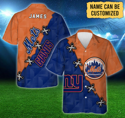 Team Hawaiian Shirt - Customized Hawaiian Shirt - NYM,NYG