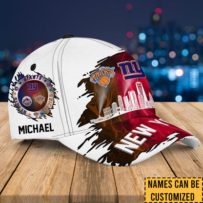 New York Skyline Classic Cap - Customized Classic Cap - v6