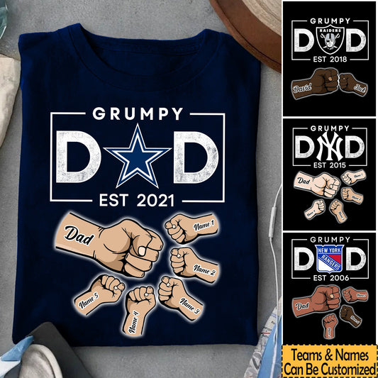 Grumpy Dad Customized Shirt - Perfect Gift For Father's Day