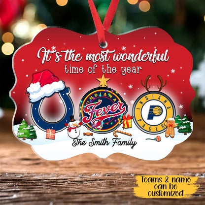It's The Most Wonderful Time Of The Year Aluminum Ornament - Customized Ornament - IDAN