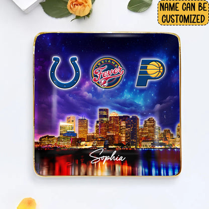 Indianapolis Skyline Jewelry Dish - Customized Ring Dish