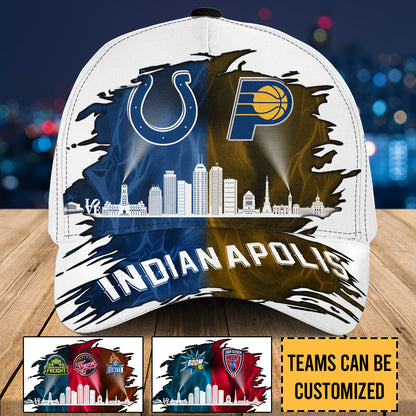 Indianapolis Skyline Classic Cap - Customized Team Classic Cap
