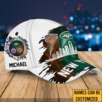 New York Skyline Classic Cap - Customized Classic Cap - v5