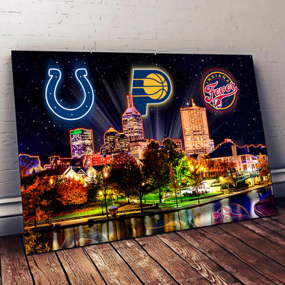 Indianapolis Skyline Unframed Poster, Wall Art