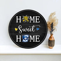 Home Sweet Home - Round Wooden Sign for Kim Eaves
